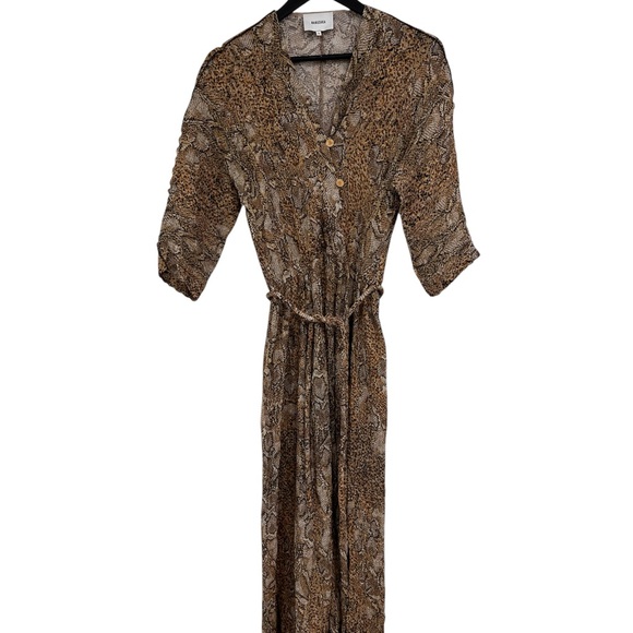 Nanushka Beige and Brown Snakeskin Dress - Picture 1 of 7